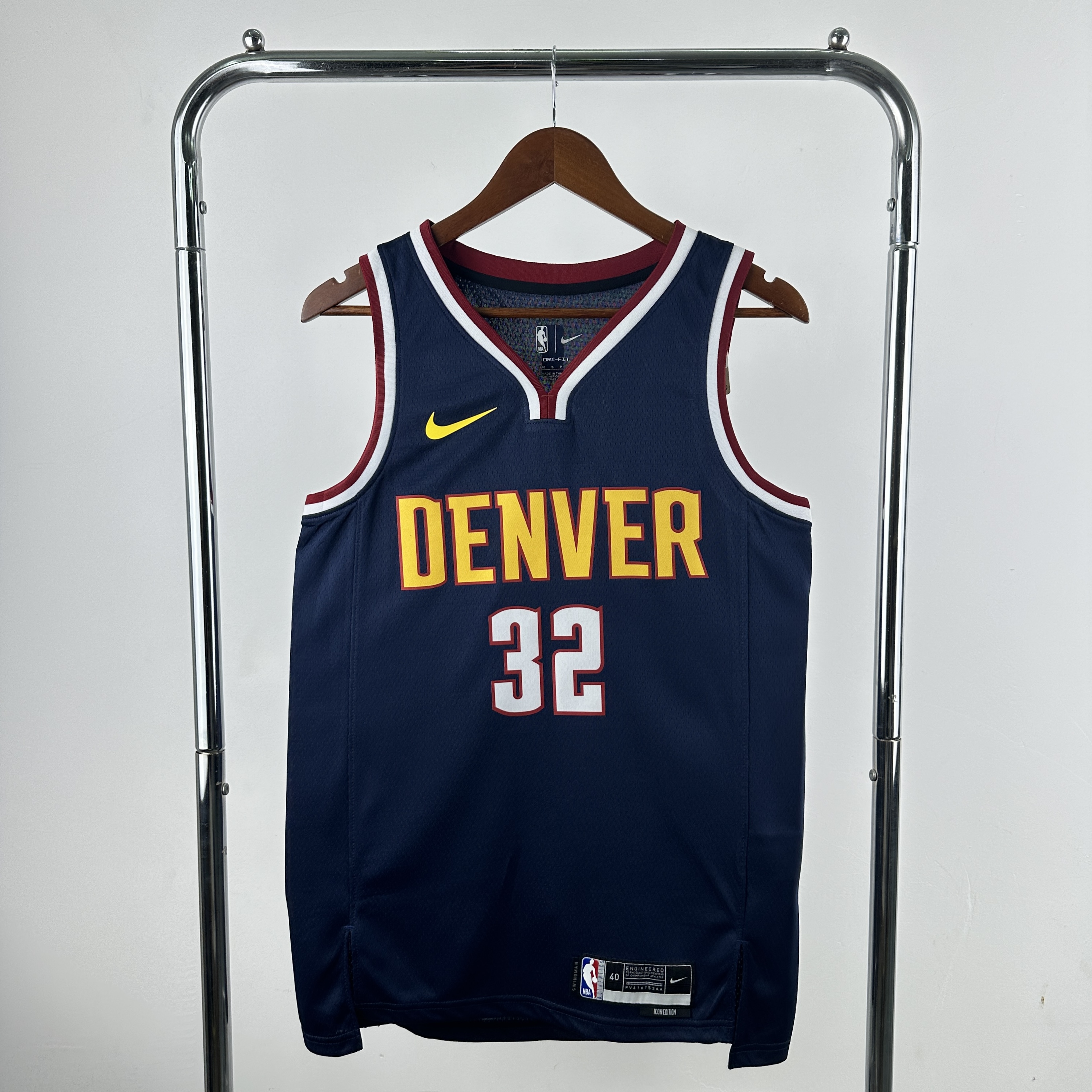 Men NBA denver nuggets #32 Gordon blue 2025 jersey style 2-0